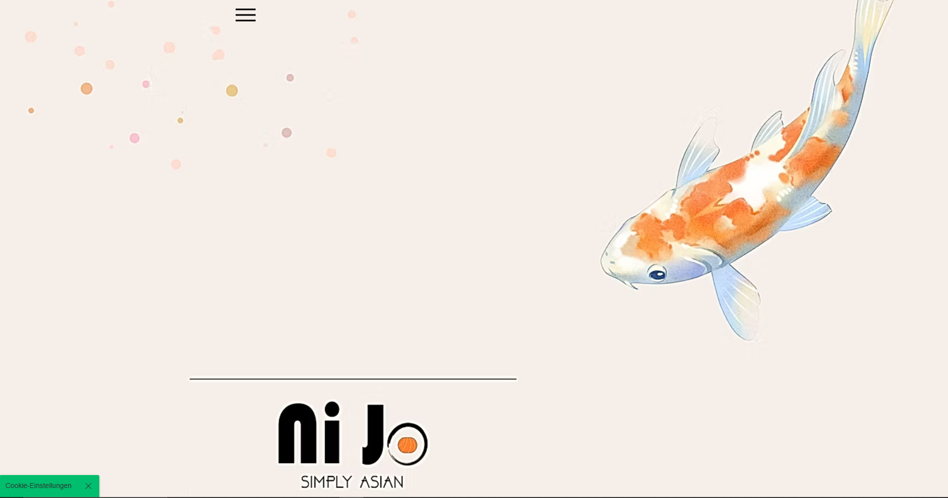 Bild der aktuelle Website von Nijo